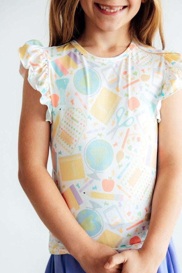 campus-cutie-s-s-ruffle-tee Mila & Rose - Sophia's StyleRuffle Tee S/S-1